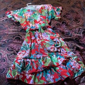 Cute tropical floral dress